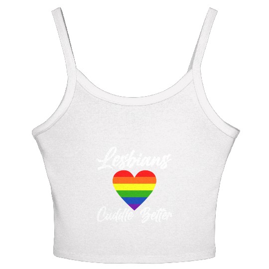 Lesbians Cuddle Better 4 Women's Spaghetti Strap Tank Top