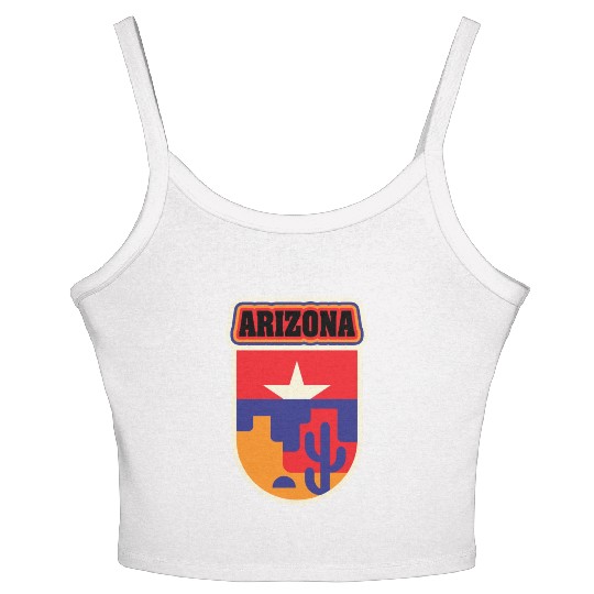 US States Arizonna Women's Spaghetti Strap Tank Top
