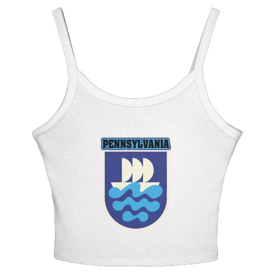 US States PENNSYLVANIA Women's Spaghetti Strap Tank Top