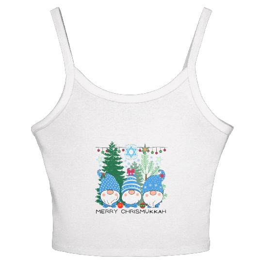 Merry Christmukkah, Jewish Christmas, Hanukkah Women's Spaghetti Strap Tank Top