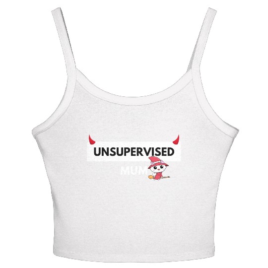 UNSUPERVISED MUM FUNNY CUTE DESIGN Women's Spaghetti Strap Tank Top