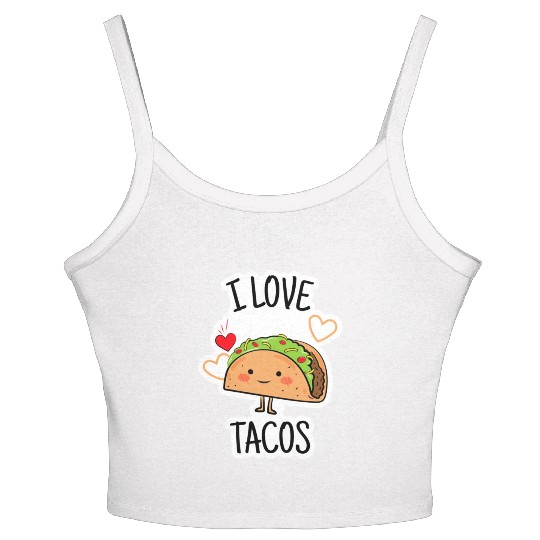 I Love Tacos Women's Spaghetti Strap Tank Top