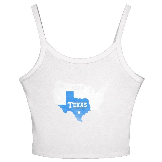 Big Texas Design for proud Texans Women's Spaghetti Strap Tank Top