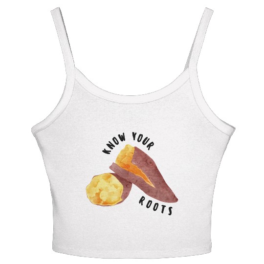 Sweet Potato - The Roots Series Women's Spaghetti Strap Tank Top