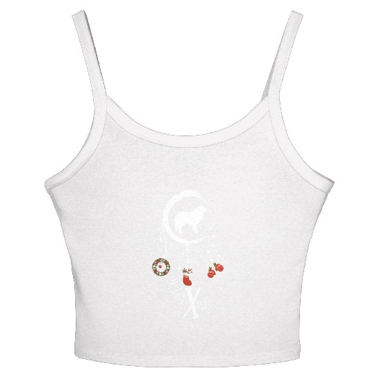dog dreamcatcher Christmas Great Pyrenees Women's Spaghetti Strap Tank Top