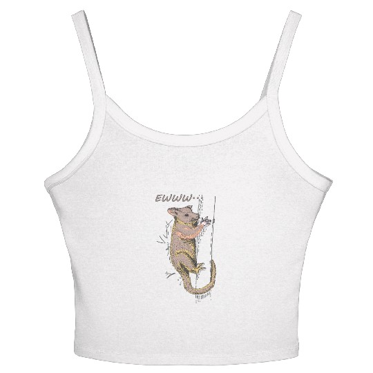 Funny Opossum, Opossum EWWW Women's Spaghetti Strap Tank Top
