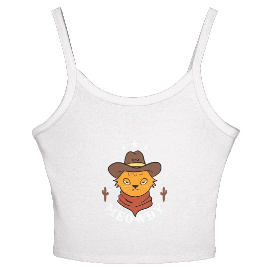 Meowdy Women's Spaghetti Strap Tank Top