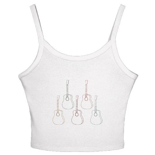 Bass Guitar Player Music Musician Bassist Women's Spaghetti Strap Tank Top