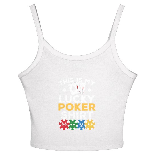 Poker Player - This Is My Lucky Poker Women's Spaghetti Strap Tank Top - Poke