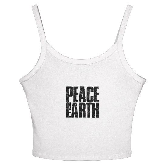 Peace on Earth - planet Women's Spaghetti Strap Tank Top