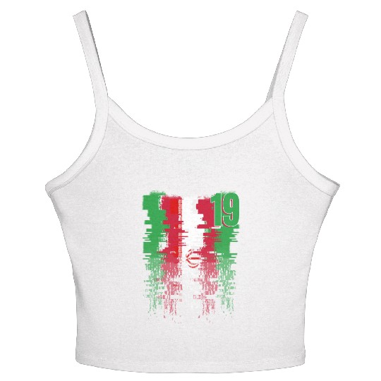 Iran Soccer team Jerseys Iran team 2022 number 19 Women's Spaghetti Strap Tank Top