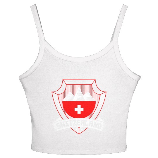 Switzerland Women's Spaghetti Strap Tank Top