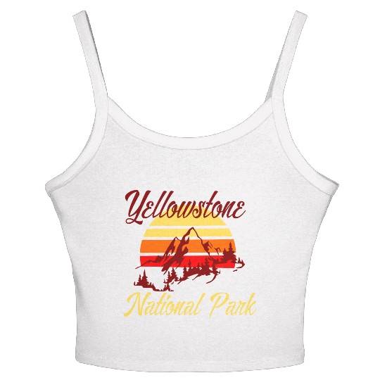 National, graphic, retro, Park, vintage, National Women's Spaghetti Strap Tank Top