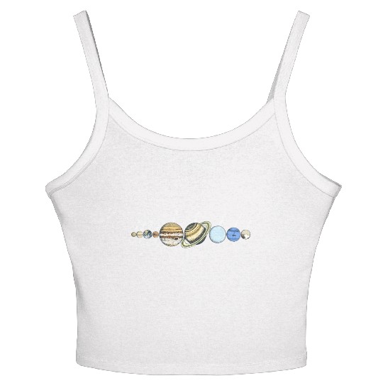 Solar System Astrophysic Planets, Solar System Women's Spaghetti Strap Tank Top
