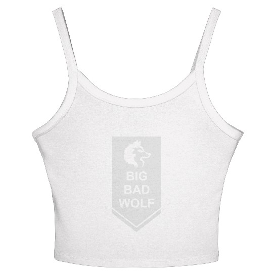 big bad wolf quote Women's Spaghetti Strap Tank Top