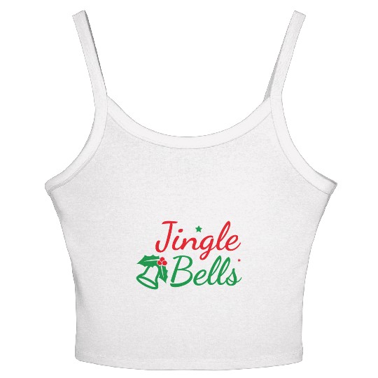 Jingle Bells - Marry Christmas Women's Spaghetti Strap Tank Top