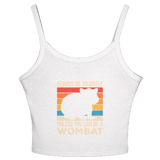 Native Australian Animal Lovers Cute Wombat Women's Spaghetti Strap Tank Top