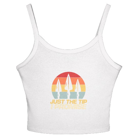 Just The Tip I Promise Archery Arrowhead Bow Women's Spaghetti Strap Tank Top