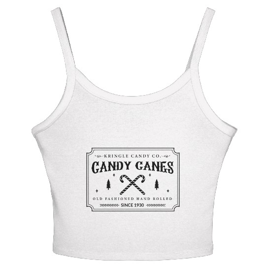Candy Canes Presents Christmas Gift Ideas Women's Spaghetti Strap Tank Top