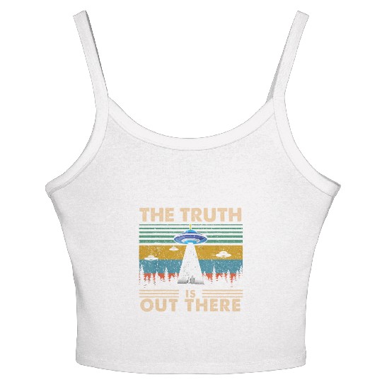 The Truth Is Out There Storm Raid Area 51 Alien Women's Spaghetti Strap Tank Top