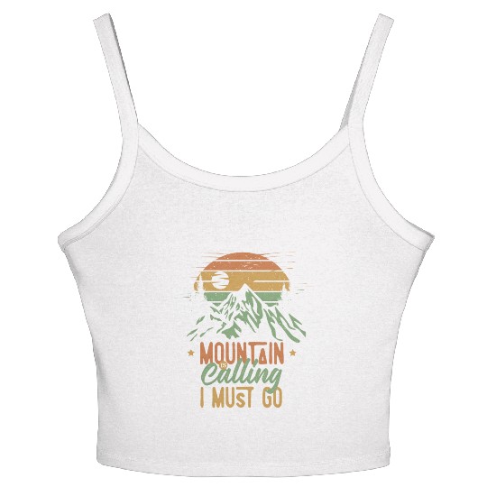 Mountain Is Calling, I Must Go Women's Spaghetti Strap Tank Top