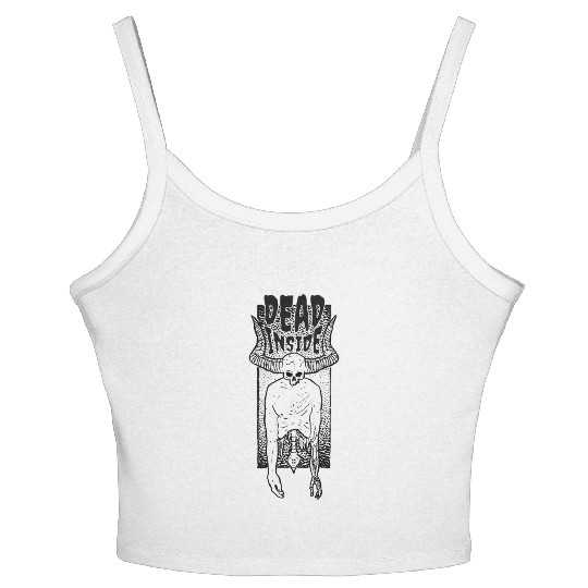 Dead-inside half skeleton Dead-inside half skeleto Women's Spaghetti Strap Tank Top