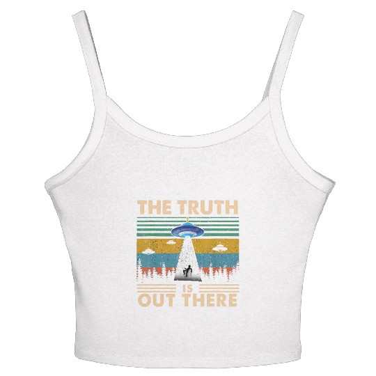 The Truth Is Out There Storm Raid Area 51 Alien Women's Spaghetti Strap Tank Top