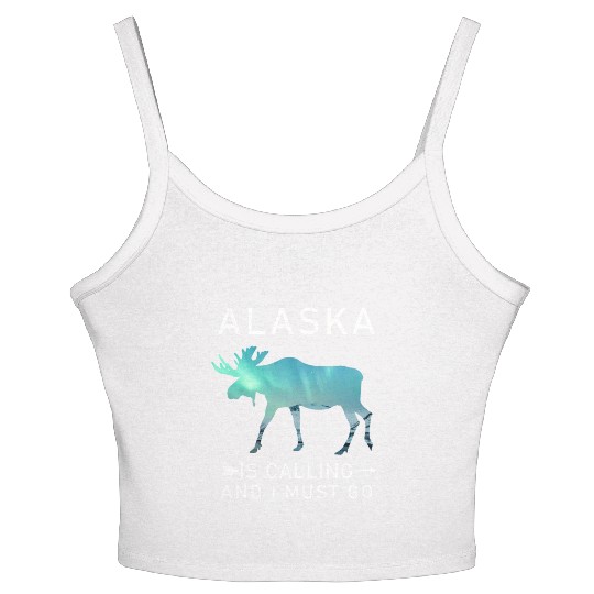Alaska Gift USA Natur Bär Denali Grizzly Wald Women's Spaghetti Strap Tank Top