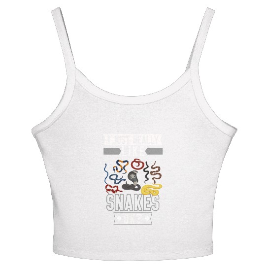 Funny Snake Lover Reptile Girls Boys Women's Spaghetti Strap Tank Top
