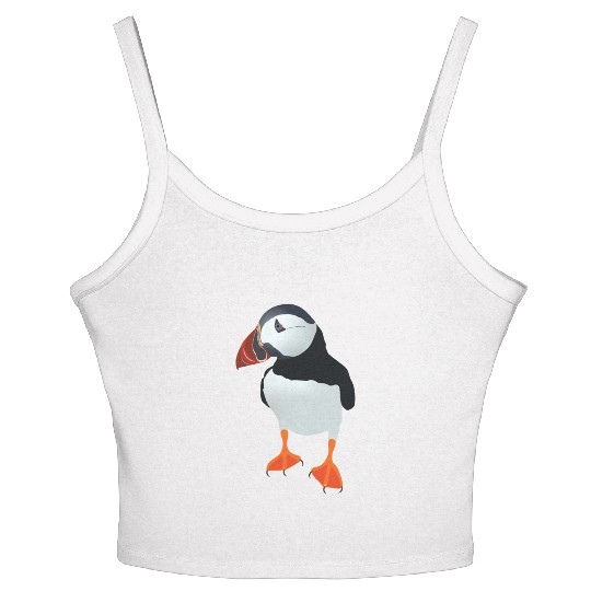 Puffin Women's Spaghetti Strap Tank Top, Puffin, Puffin Lover,