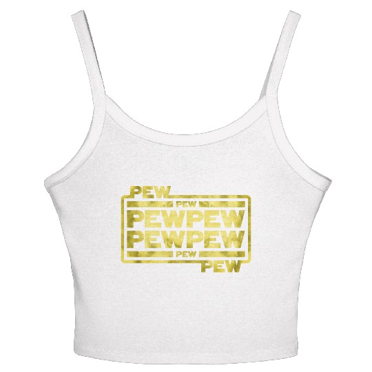 Pew Pew Pew Women's Spaghetti Strap Tank Top