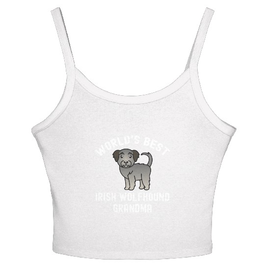 World's Best Irish Wolfhound Grandma Women's Spaghetti Strap Tank Top