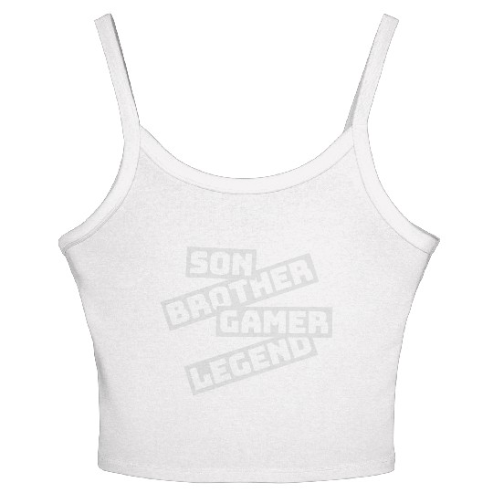 son brother gamer legend Women's Spaghetti Strap Tank Top