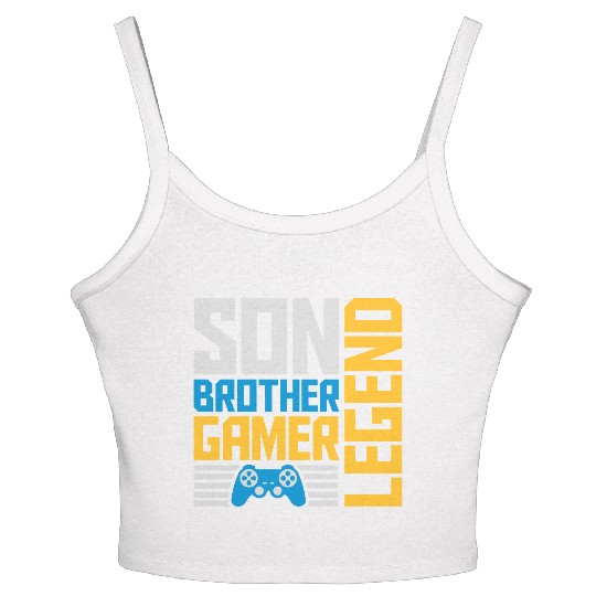 son brother gamer legend Women's Spaghetti Strap Tank Top