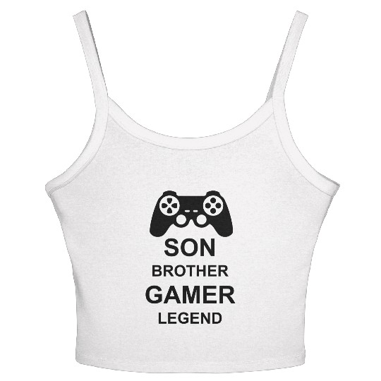 son brother gamer legend Women's Spaghetti Strap Tank Top