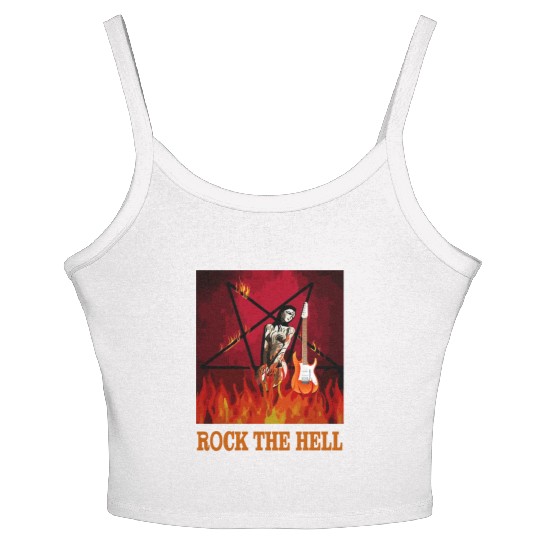 ROCK THE HELL Women's Spaghetti Strap Tank Top