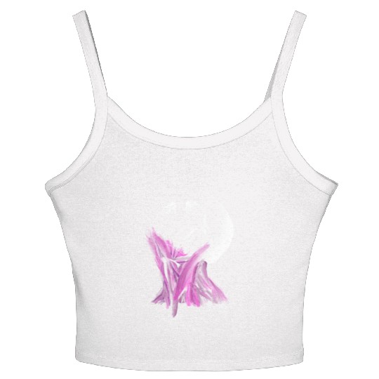 Synthwave Skull Women's Spaghetti Strap Tank Top