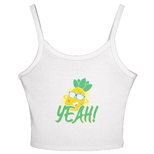 Yeah Relaxed Chill Pineapple Women's Spaghetti Strap Tank Top