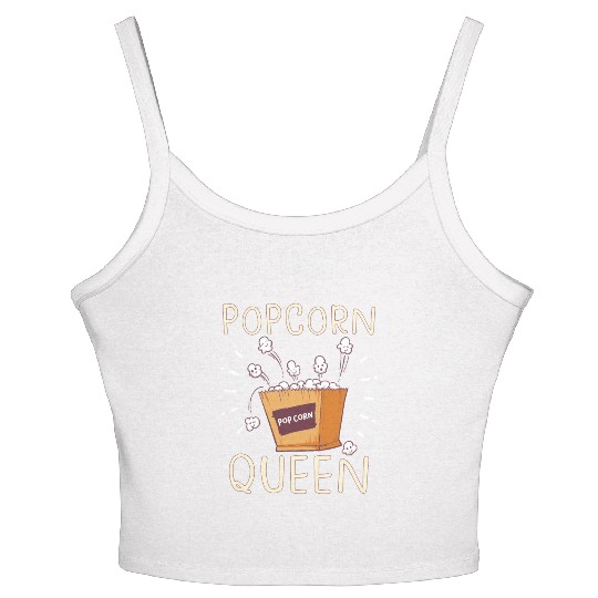 Movie Watching Cinema Popcorn Binge Watching Women's Spaghetti Strap Tank Top