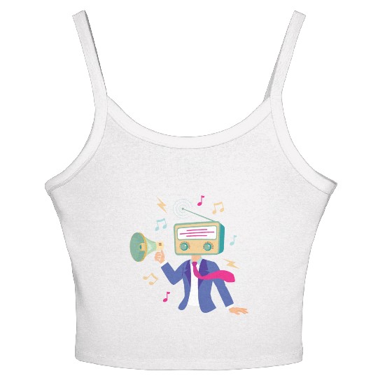 radiohead - funny Women's Spaghetti Strap Tank Top