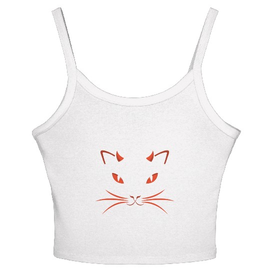 Devil cat Women's Spaghetti Strap Tank Top