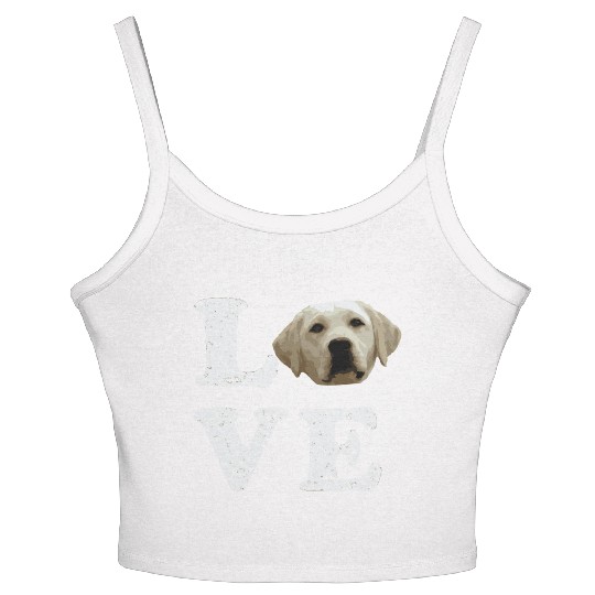 I Love My Yellow Lab Labrador Retriever Dog Women's Spaghetti Strap Tank Top