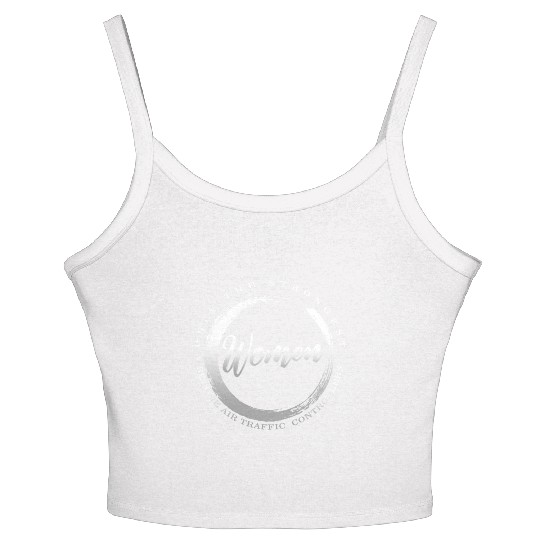 Pilot Women's Spaghetti Strap Tank Top, Strongest Women Become Air Traffic