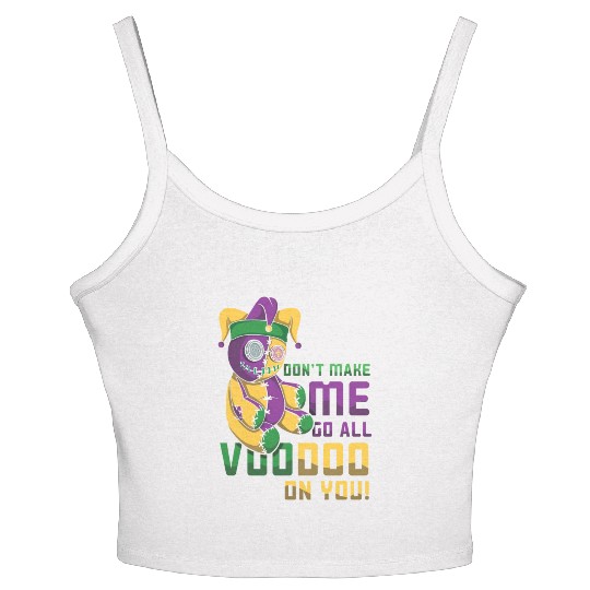 Witchcraft Doll Festival Parade Beads Mardi Gras Women's Spaghetti Strap Tank Top