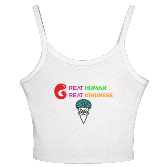 GREAT HUMAN,GREAT KINDNESS Women's Spaghetti Strap Tank Top