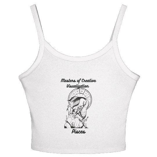 Pisces Women's Spaghetti Strap Tank Top Master of Creative visualization