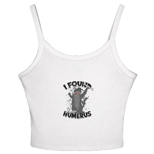 I found this humerus - cat Women's Spaghetti Strap Tank Top