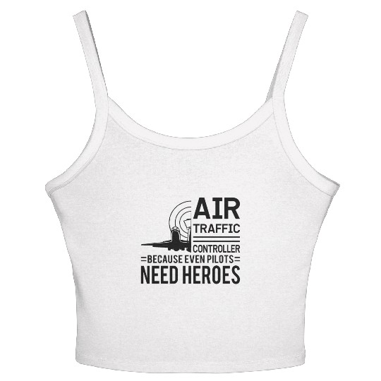 Air Traffic Controller Aircraft Flight Service Women's Spaghetti Strap Tank Top