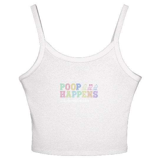 Poop Happens #Newbornphotographer - Newborn Women's Spaghetti Strap Tank Top