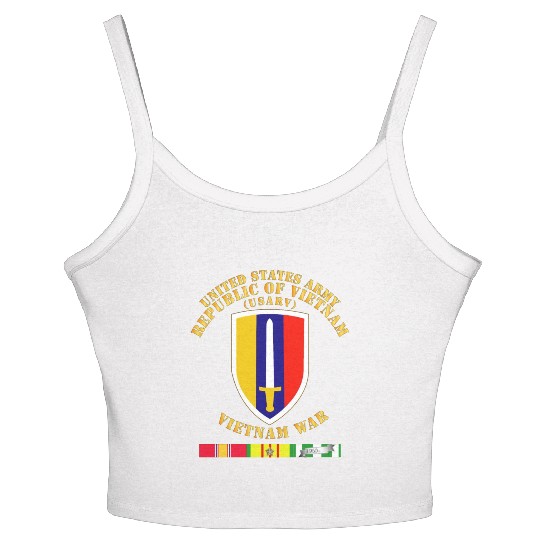 Army US Army Vietnam USARV Vietnam War w SVC Women's Spaghetti Strap Tank Top
